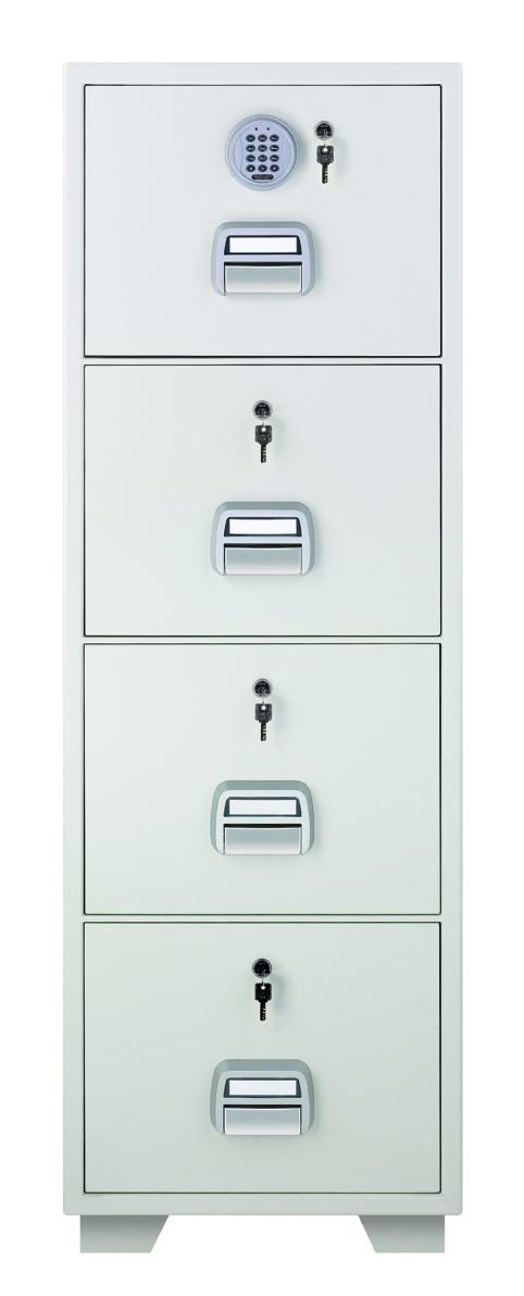 LockTech Fire Resistant Filing Cabinet 680 4 Drawer